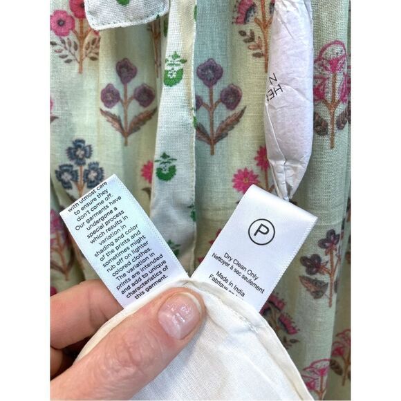 Hemant & Nandita Zehra Pale Mint Ramadan Style Long Dress, Size XS - Picture 15 of 16